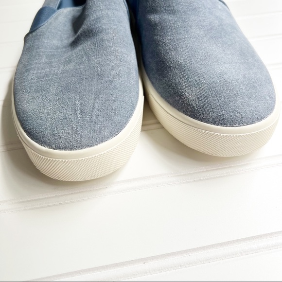 Vince 9.5 Suede Indigo Blair Slip On Sneakers - Picture 2 of 5